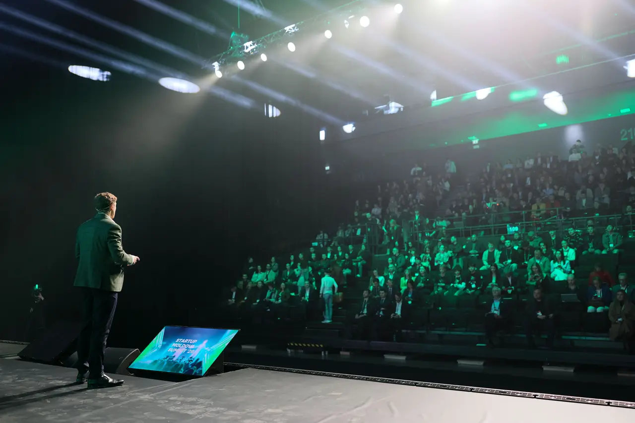 Speaker addressing the Startup Moldova Summit audience